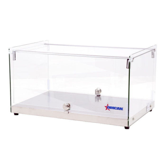 Omcan 22-inch Countertop Food Display Case with Square Front Glass and 35 L capacity, item 44371