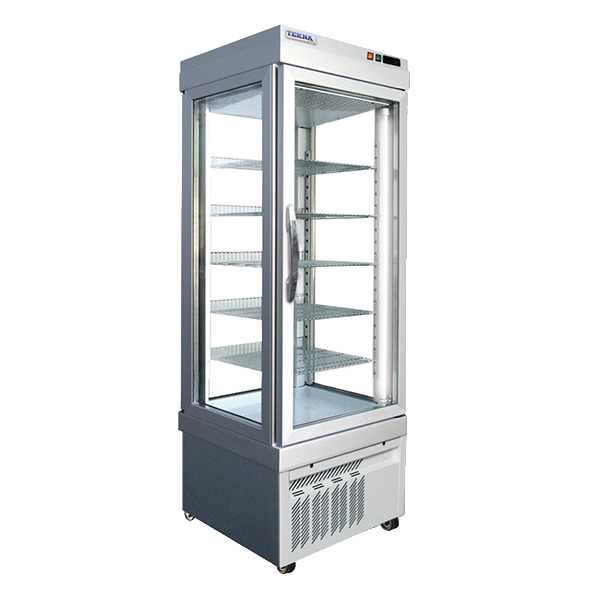 Tekna 4400 NFP 4 Sided Glass Refrigerated Merchandiser, 18 cu.ft. capacity
