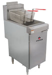 Apexra APX3-40LP 40lb Capacity Gas Deep Fryer, 3 Tube, 90,000 BTU, Liquid Propane - RestaurantStock.com