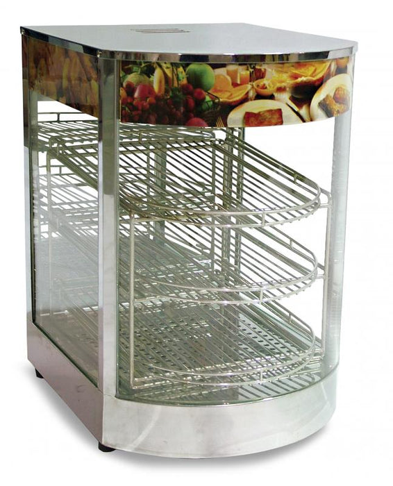 Omcan DW-CN-0349 14-inch Curved Glass Display Warmer with 0.85 kW, item 21829