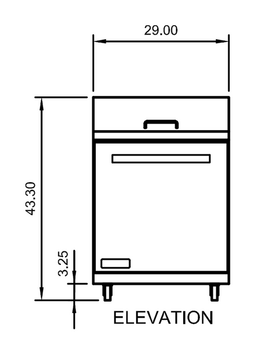 Arctic Air AMT28R 29" One Door Mega-Top Sandwich/Salad Refrigerated Prep Table, 6.5 Cu. Ft.