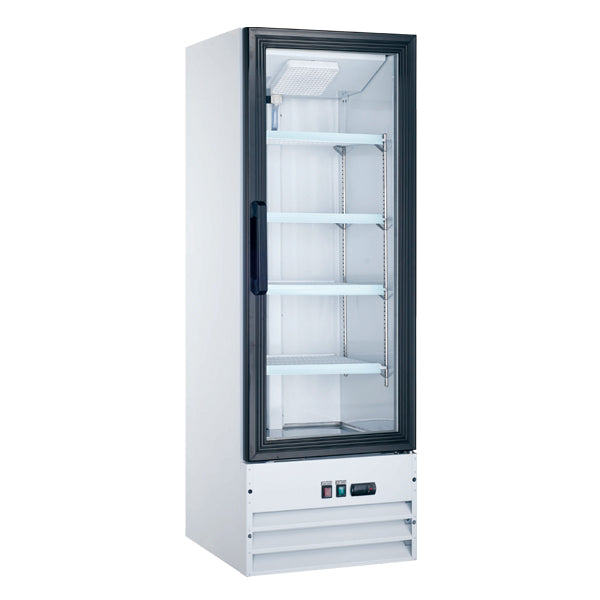 Omcan RE-CN-0009-HC 22-inch Single Door Glass Refrigerator, item 50033