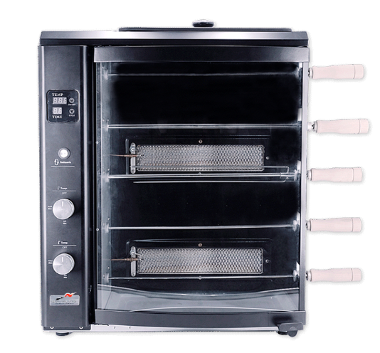 Skyfood BG-05LXK BLACK Gas Rotisseries Grill 5 Skewer with Upper Tray