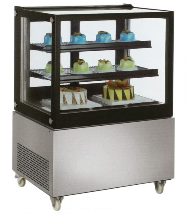 Omcan RS-CN-0370-S 48-inch Square Edge Refrigerated Floor Display Case with 370 L capacity, item 39540