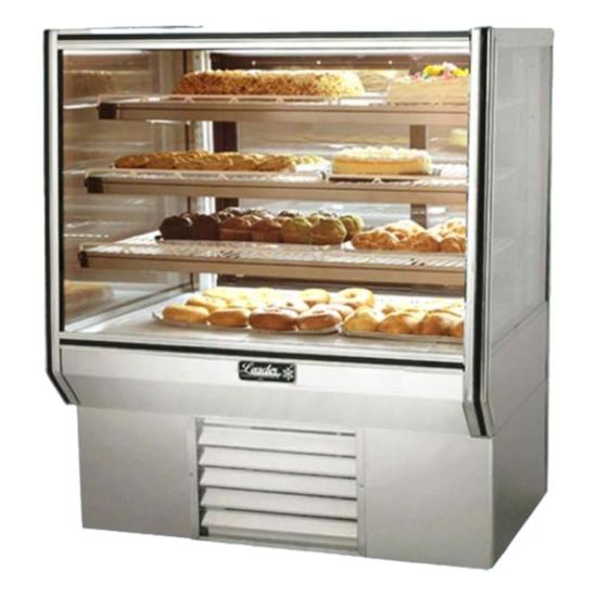 Leader Refrigeration NHBK36 36" Refrigerated High Bakery Display Case with 2 Doors and 3 Shelves