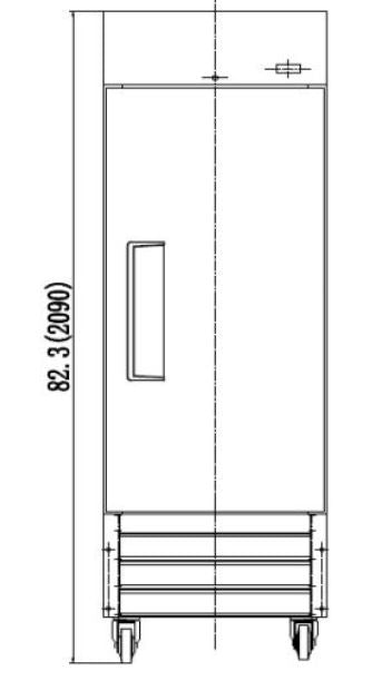 IKON IB19F Single Door Bottom Mount Freezer 26.8" Wide