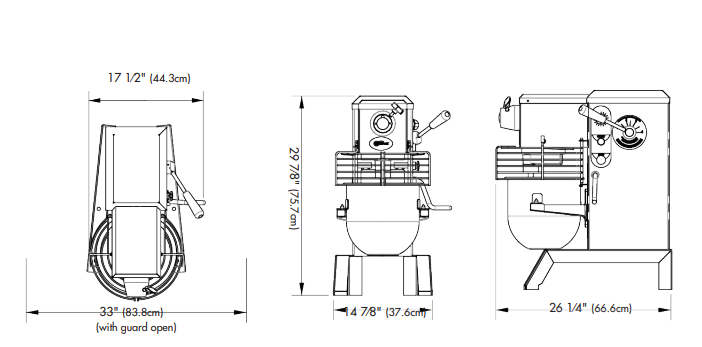 Univex SRM12 12 Quart Countertop Mixer, Without PTO hub