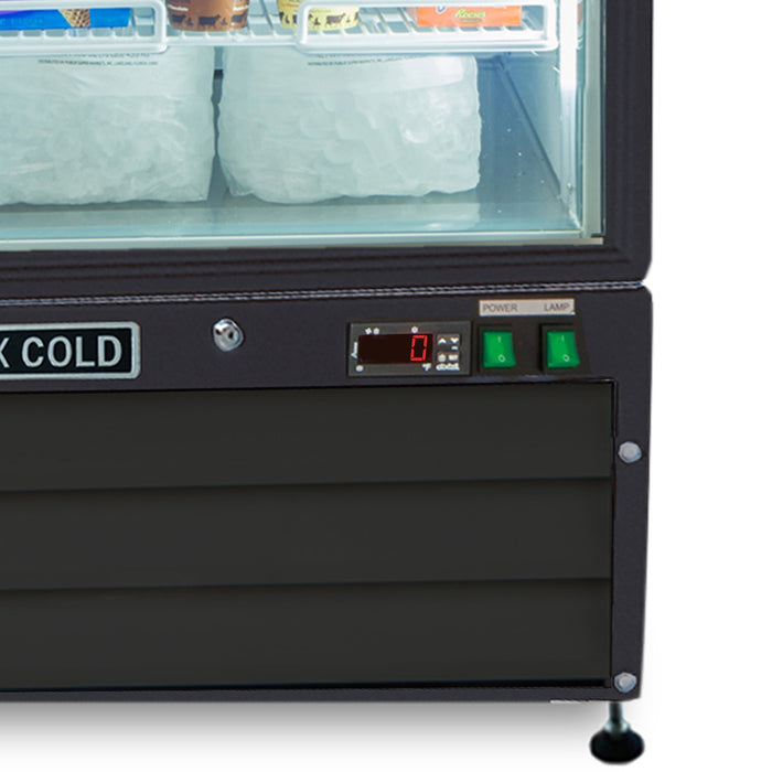 MXM1-16FBHC Maxx Cold Single Door, Glass Door Freezer Merchandiser, Black, 16 Cu ft