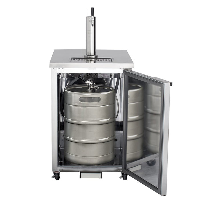 MXBD24-1SHC Maxx Cold One Keg, One Tower Beer Dispenser, Stainless Steel, 24” Wide