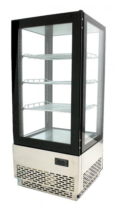 Omcan RS-CN-0078 15-inch Countertop Refrigerated Display with 78 L capacity and Stainless Steel Base, item 39551