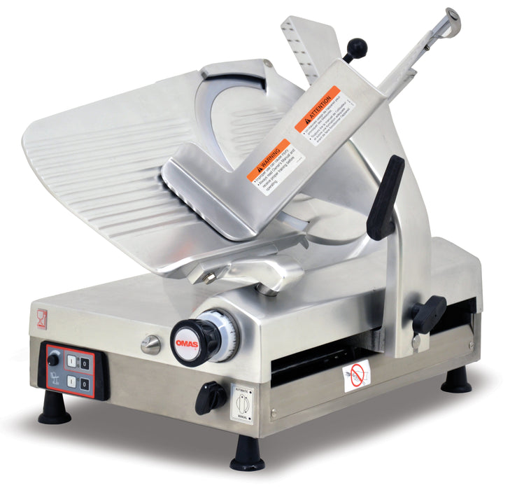 Omcan MS-IT-0330-A 13-inch Blade Gear-Driven Automatic Slicer, item 13645