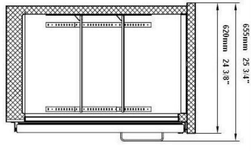 SABA SBB-24-48GSS 48" Two Glass Door Stainless Steel Back Bar Cooler