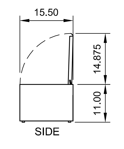 Arctic Air ACP55 55" Ten Pan Counter-Top Prep Unit