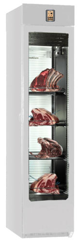 Omcan SLB040MES Salubrino® 2.0 Meat Edition Preserving and Dry Aging Cabinet 40 kg Slim Glass, item 47116