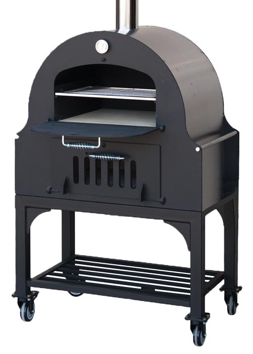 Omcan CE-CN-1188 34-inch Outdoor Wood Burning Oven with Stainless Steel Oven Shelf, item 31312