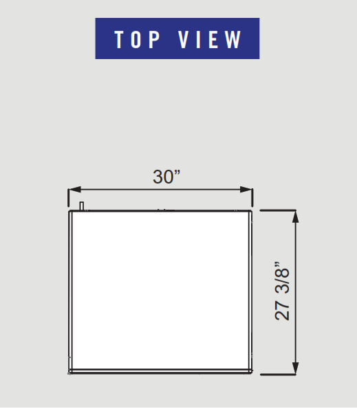 Blue Air BLMI-900A 890 lbs. Production, Modular Ice Machine, 208-230v/60/1