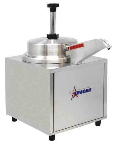 Omcan FW-CN-0004-S Countertop Stainless Steel Food Warmer with 3.5 QT capacity (with Spout and Pump), item 44311