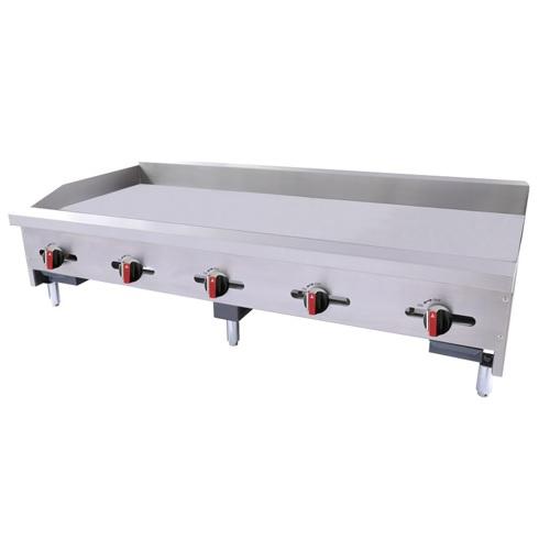 BakeMax America BACG60-5 60 Inch Manual Gas Griddle