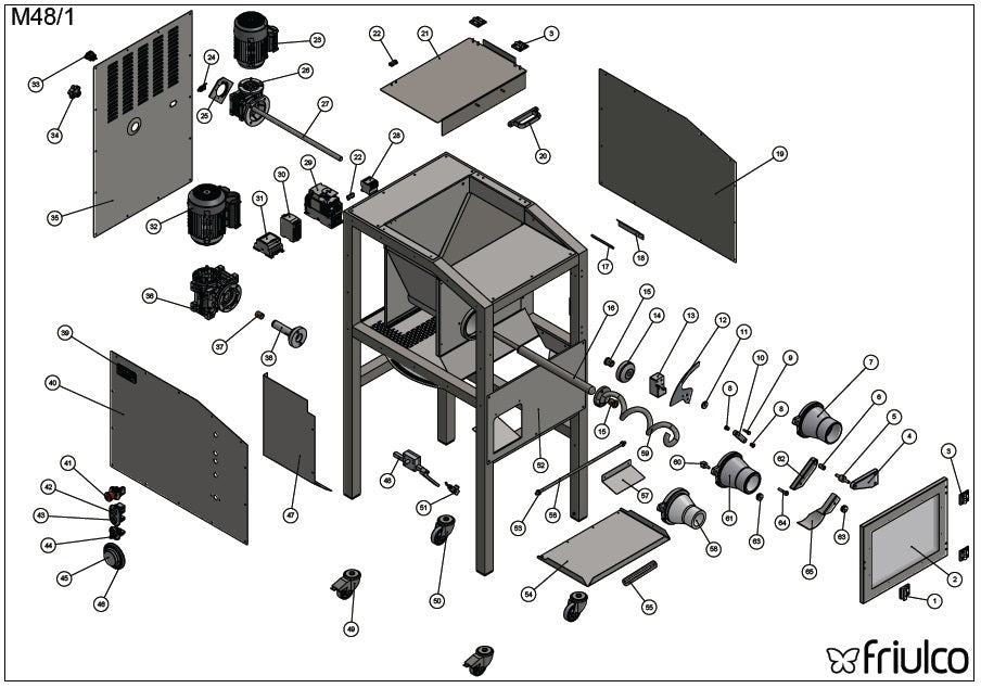 Friul M48 Automatic Divider and Rounder Combination