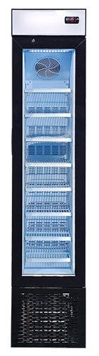 Omcan FR-CN-0105B 105L Slim Display Freezer with Top Lightbox, item 47242