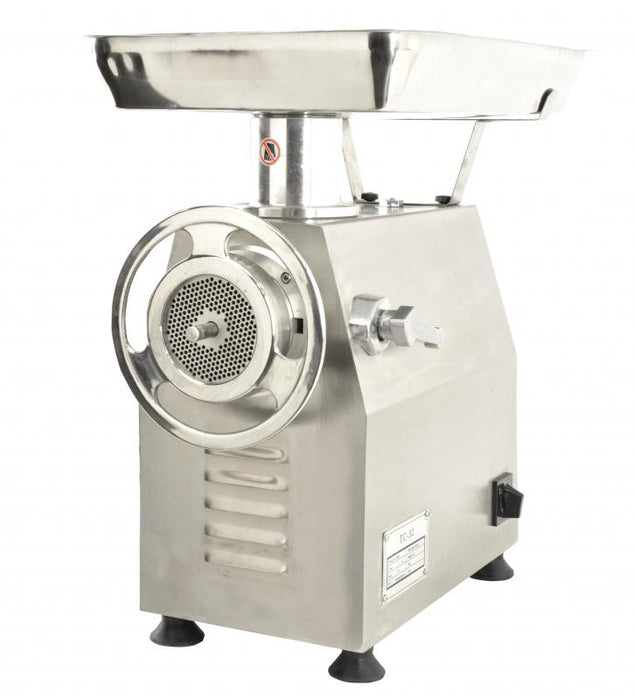 Omcan MG-CN-0032-M # 32 Heavy-Duty Fan-Cooled Counter Style Meat Grinder with 2 HP with Microswitch, item 43628