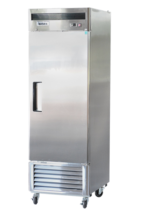 Bison BRR-21 1 Door Stainless Reach-In Refrigerator, 21.0 cu. ft.