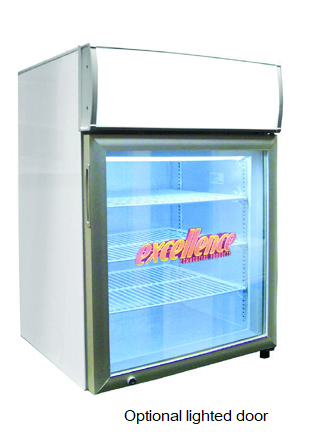Excellence Industries CTF-2HCMS 22 5/8" Countertop Freezer with Merchandising Sign, 1.9 Cu Ft.