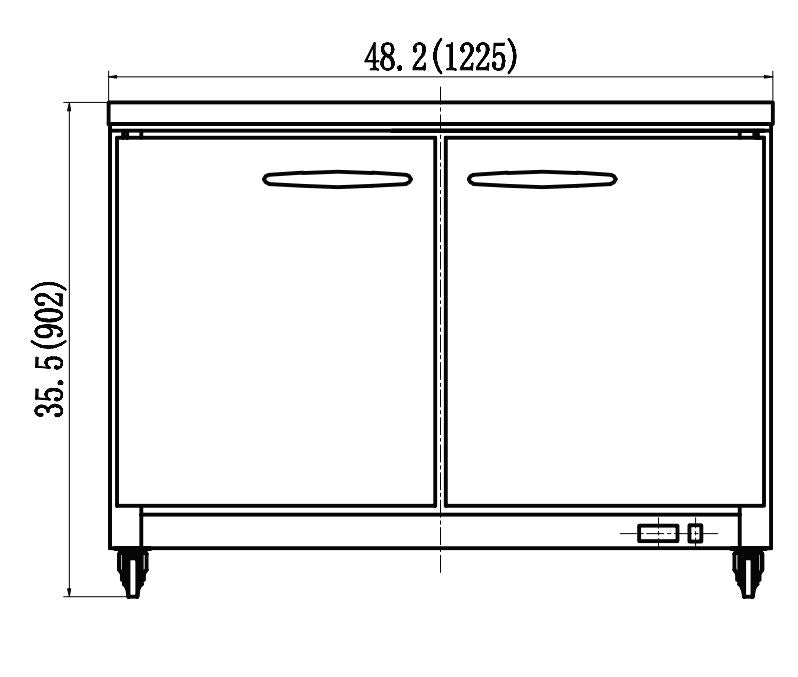 IKON IUC48F Undercounter Freezer, 48.2" Wide, 10.1 Cu. Ft.
