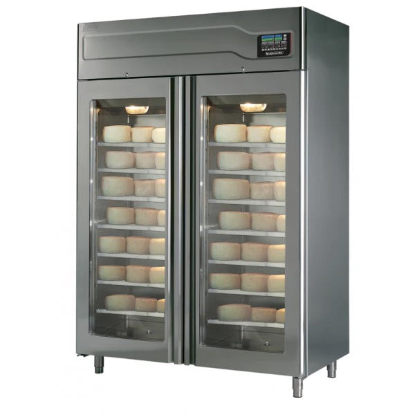 Omcan STG200TFO Affinacheese 200kg wall cabinet with ClimaTouch and Fumotic, item 45519