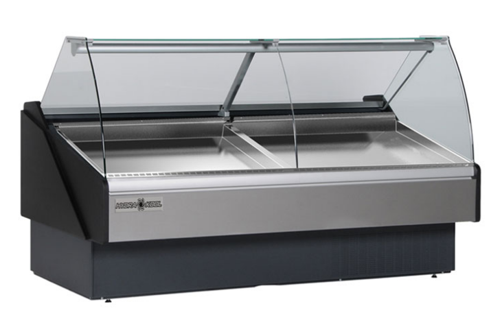 Hydra-Kool KFM-SC-40-R 40" Curved Glass Seafood Display Case, Remote
