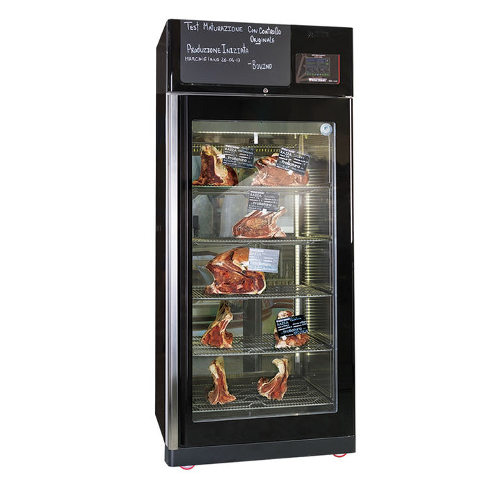 Omcan MATC150TW Maturmeat 150kg cabinet with ClimaTouch and Fumotic – Black Color, item 46184