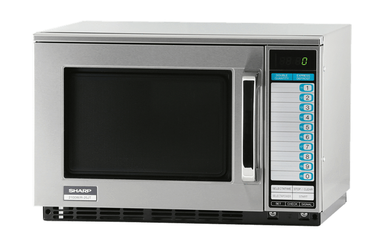 Sharp R-22GTF Heavy Duty Commercial Microwave Oven with 1200 Watts