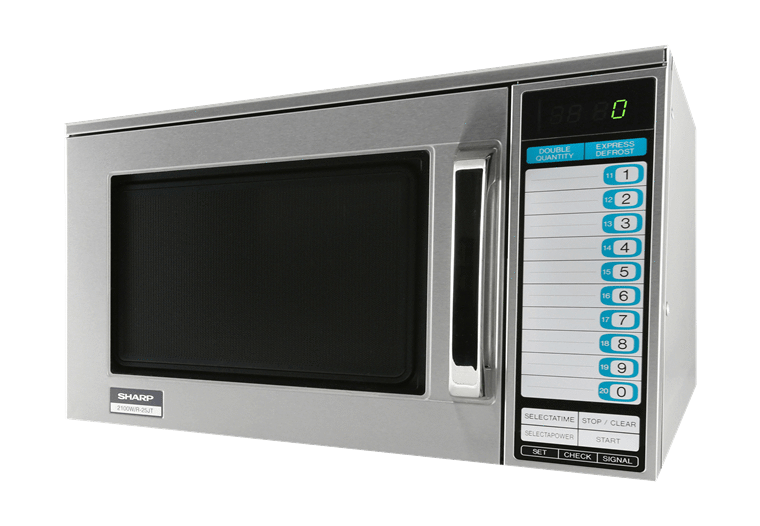 Sharp R-22GTF Heavy Duty Commercial Microwave Oven with 1200 Watts