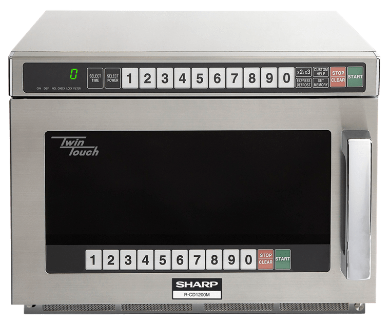 Sharp R-CD1200M Twintouch Commercial Microwave with Dual Touch Pads